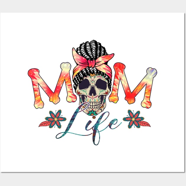 Mom Life skull Wall Art by MZeeDesigns